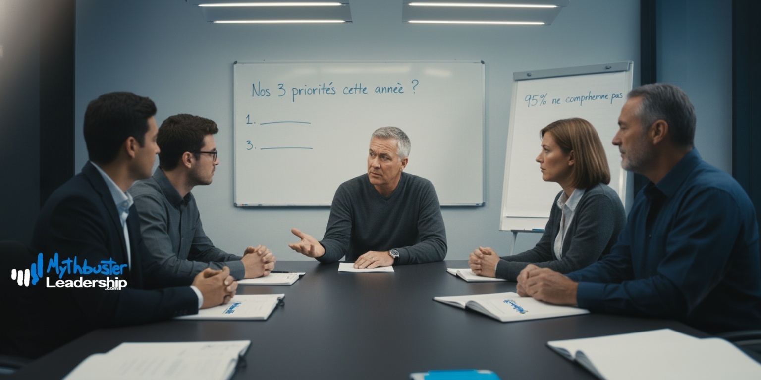 Pourquoi les employés comprennent pas la stratégie - réunion d'équipe où personne ne connaît les priorités