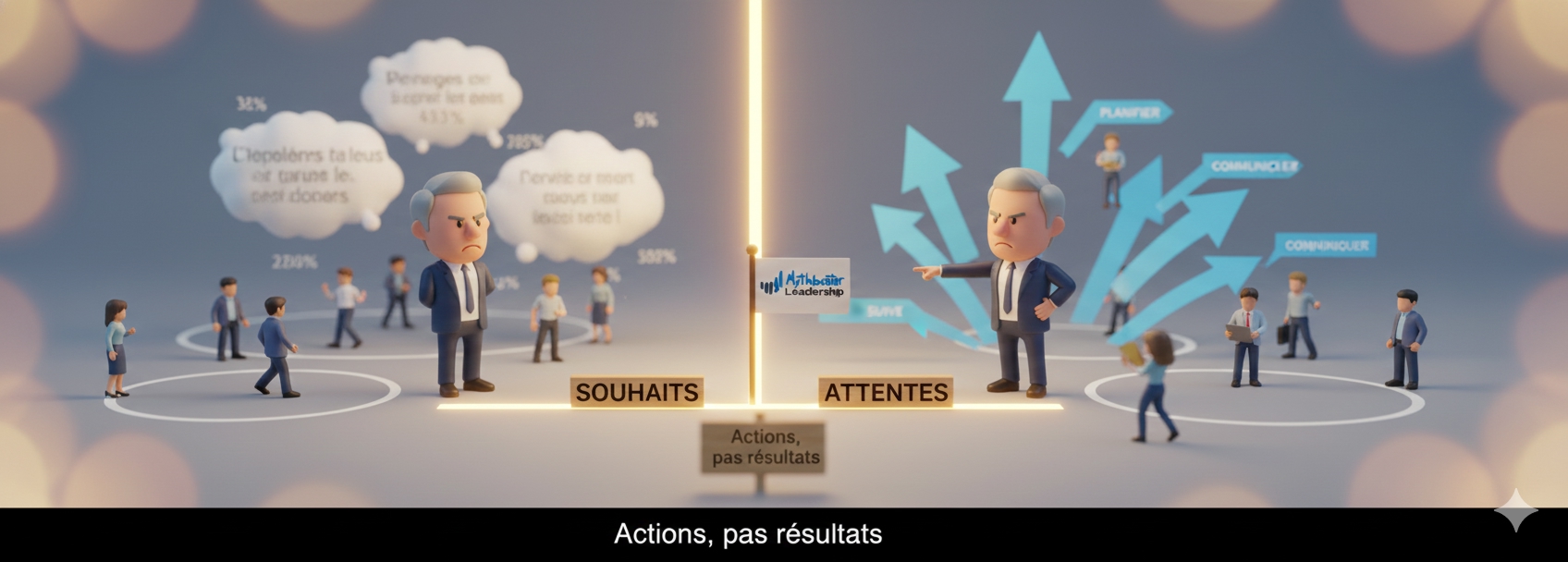 Pourquoi les employés comprennent pas la stratégie - illustration du blocage d'information au middle management