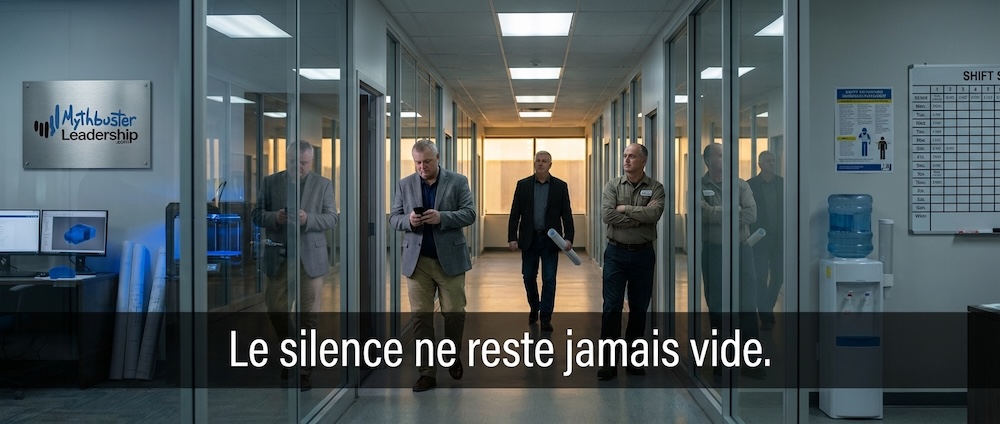 Trois collègues partent dans différentes directions après une réunion